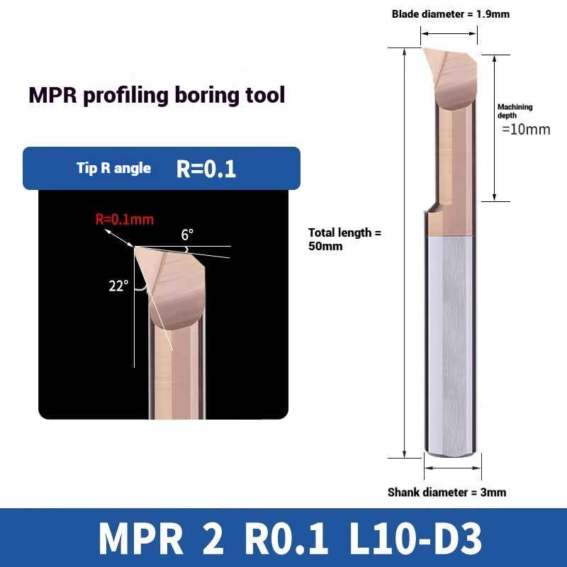 1128-MPR Small Bore Boring Tools Imitation Turning Tools Tungsten Carbide Alloy Tungsten Carbide CNC Lathe Micro Internal Small Boring Tools Shandong Denso Pricision Tools Co.,Ltd.